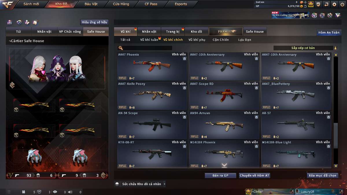 shop acc cf uy tin gia re